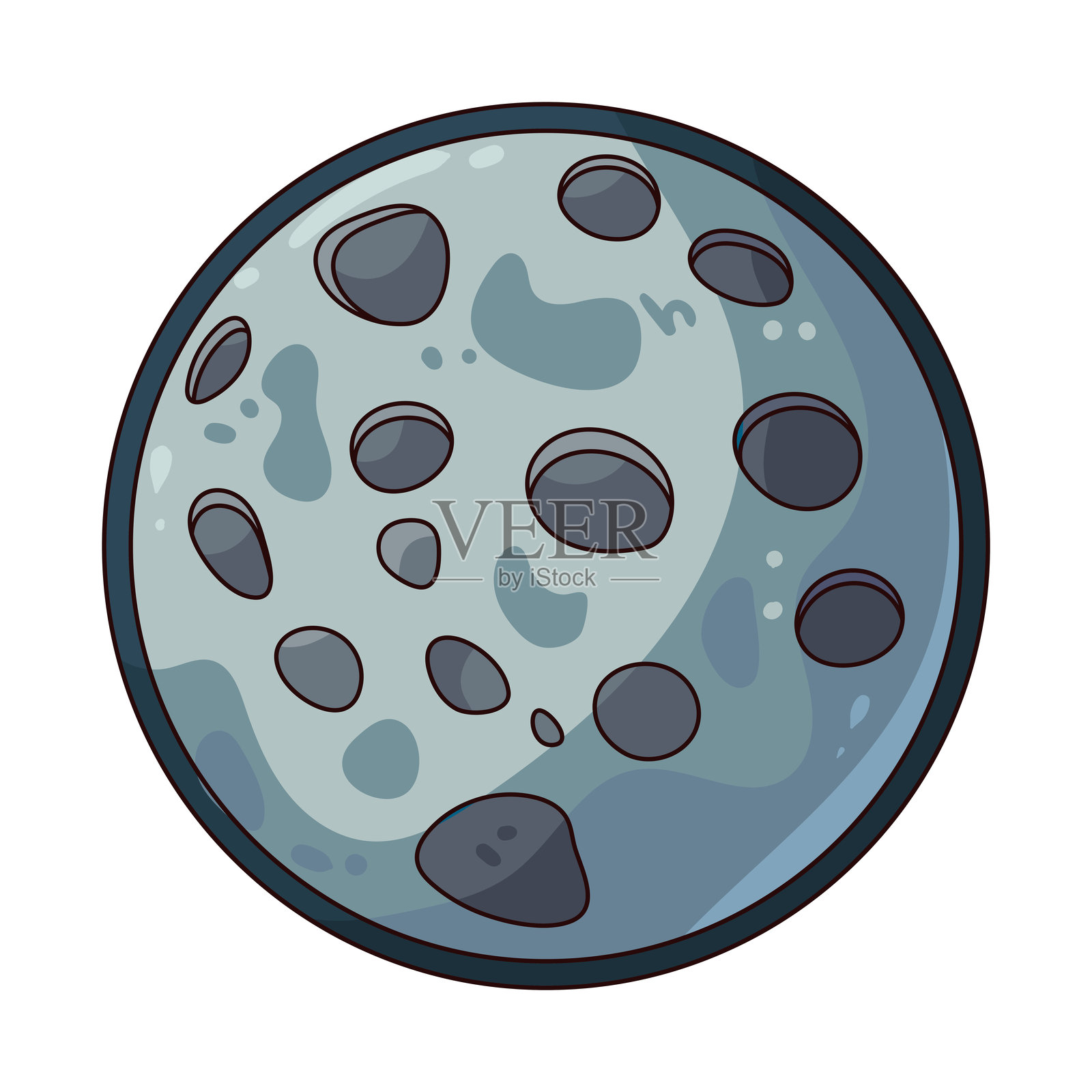 月亮插画图片素材