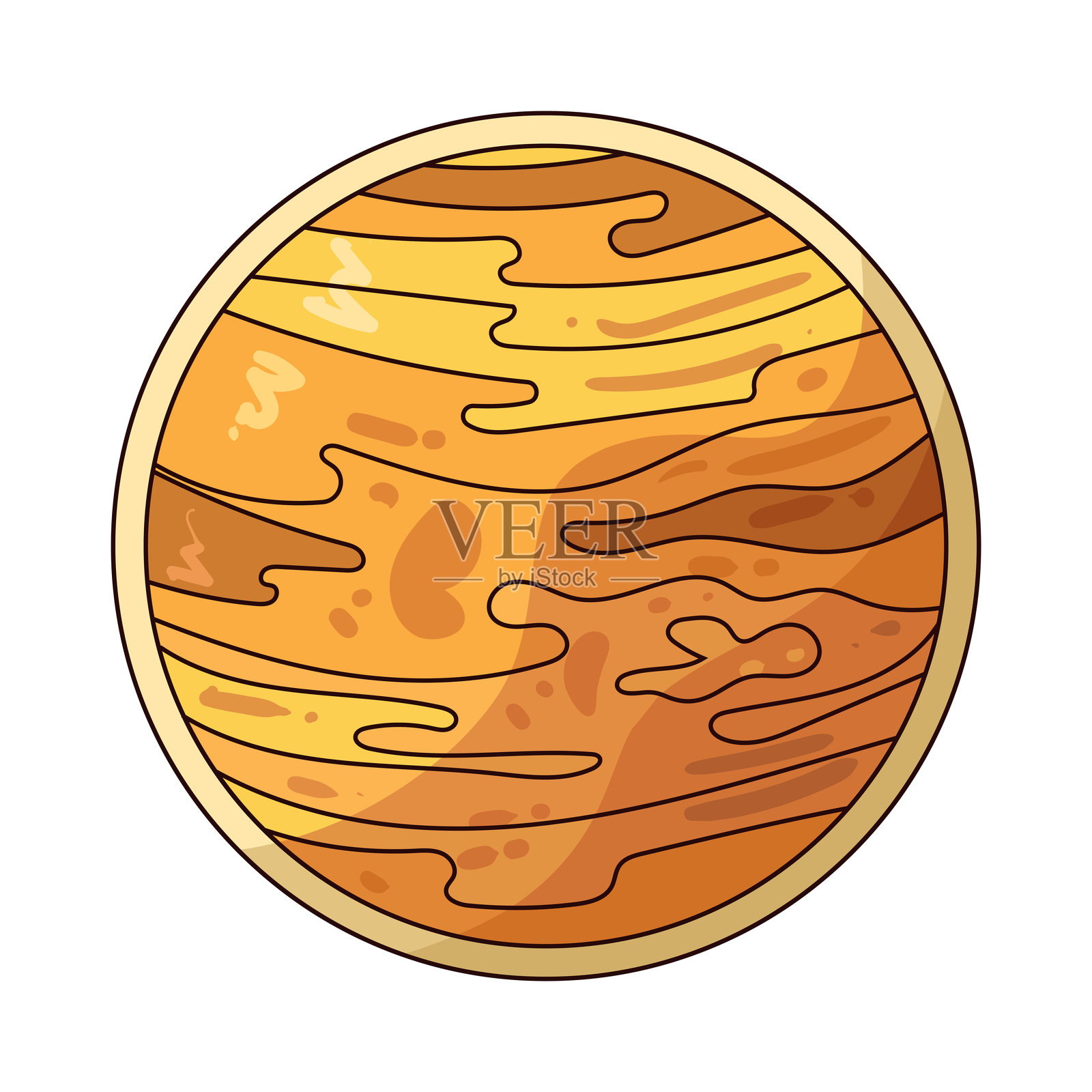 金星插画图片素材