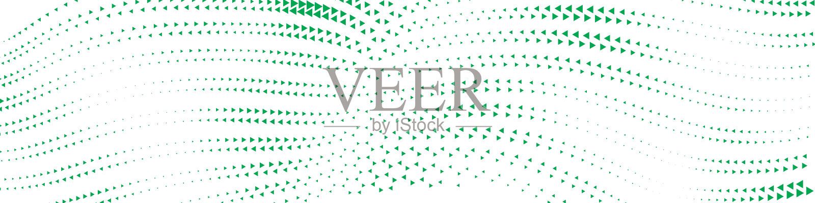 抽象的绿色半调圆点波浪渐变背景，简约现代的矢量风格纹理，流畅的设计模板，适用于数字艺术作品和海报的创意布局插画图片素材