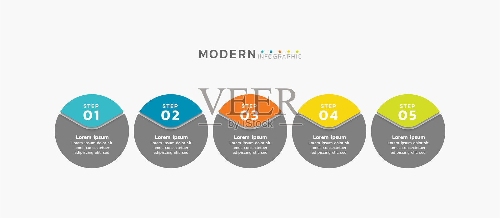 商务演示信息图表模板插画图片素材