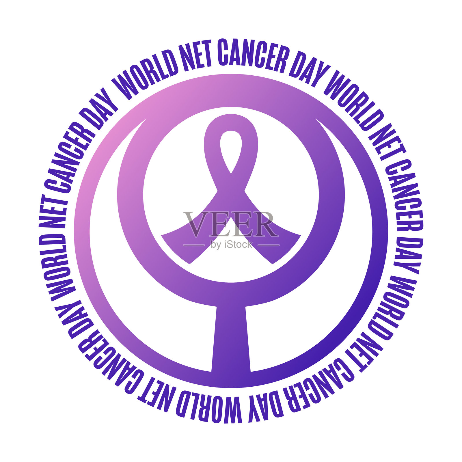 世界癌症日。11月10日。背景、横幅、卡片、海报文字模板。矢量EPS10插画。插画图片素材