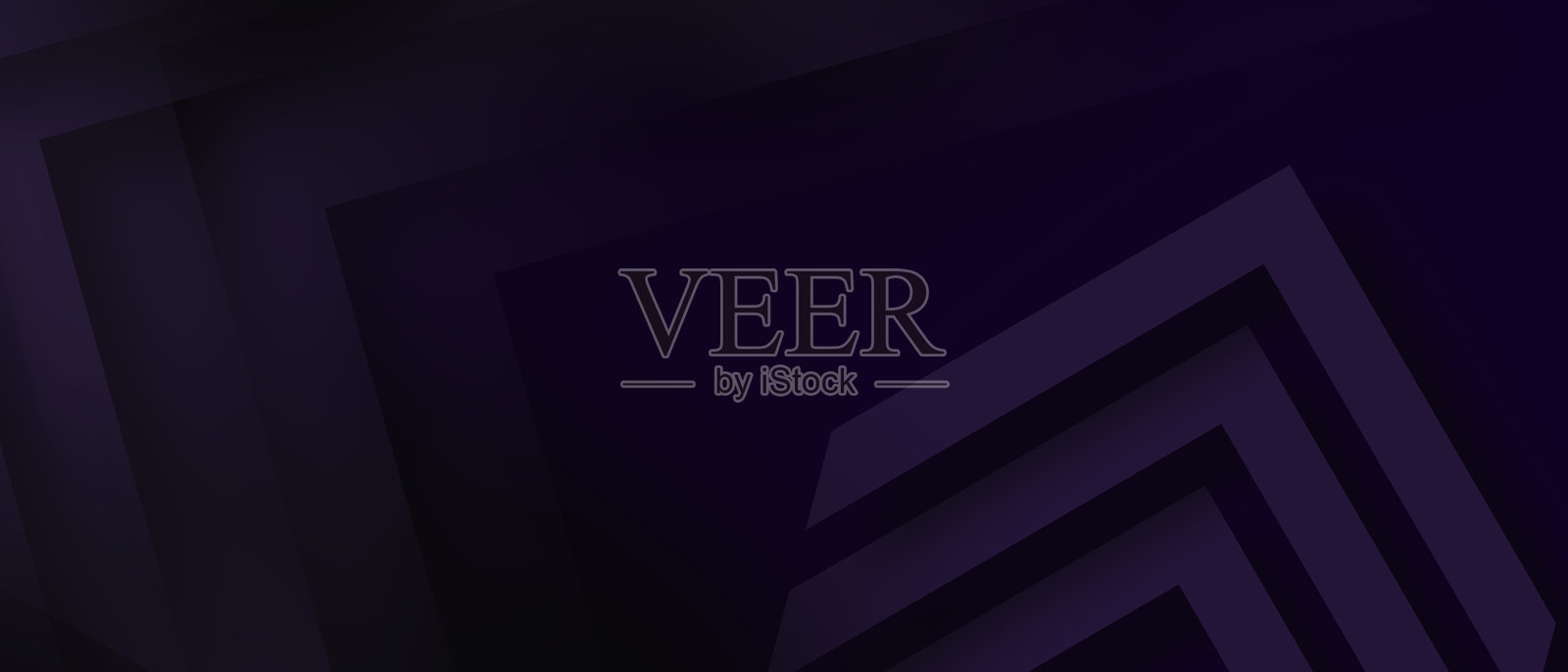 紫色的抽象背景，包含箭头、图层、元素和形状插画图片素材