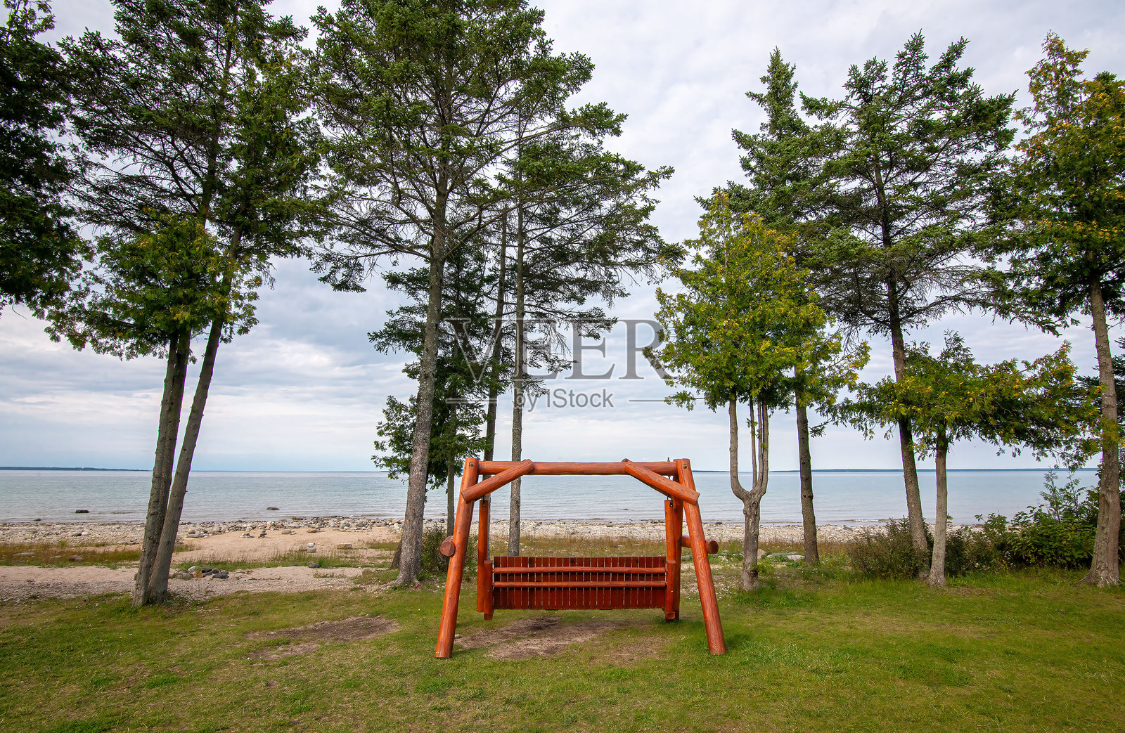 麦基诺海岸秋千照片摄影图片