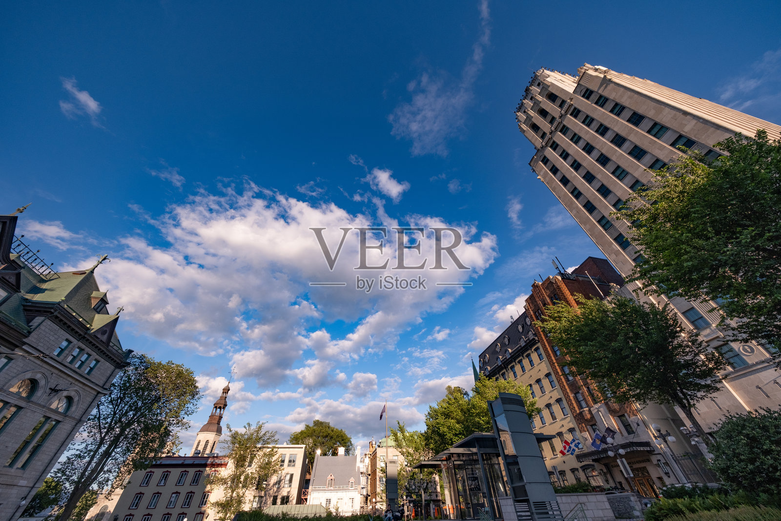 魁北克市历史街区照片摄影图片