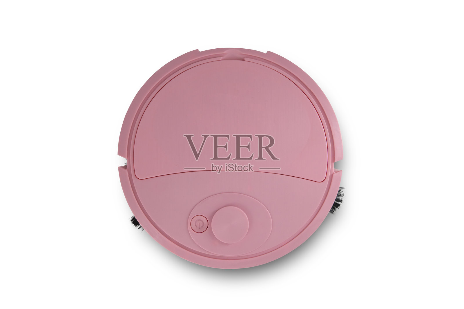 家用的机器人吸尘器，孤立在白色背景上照片摄影图片