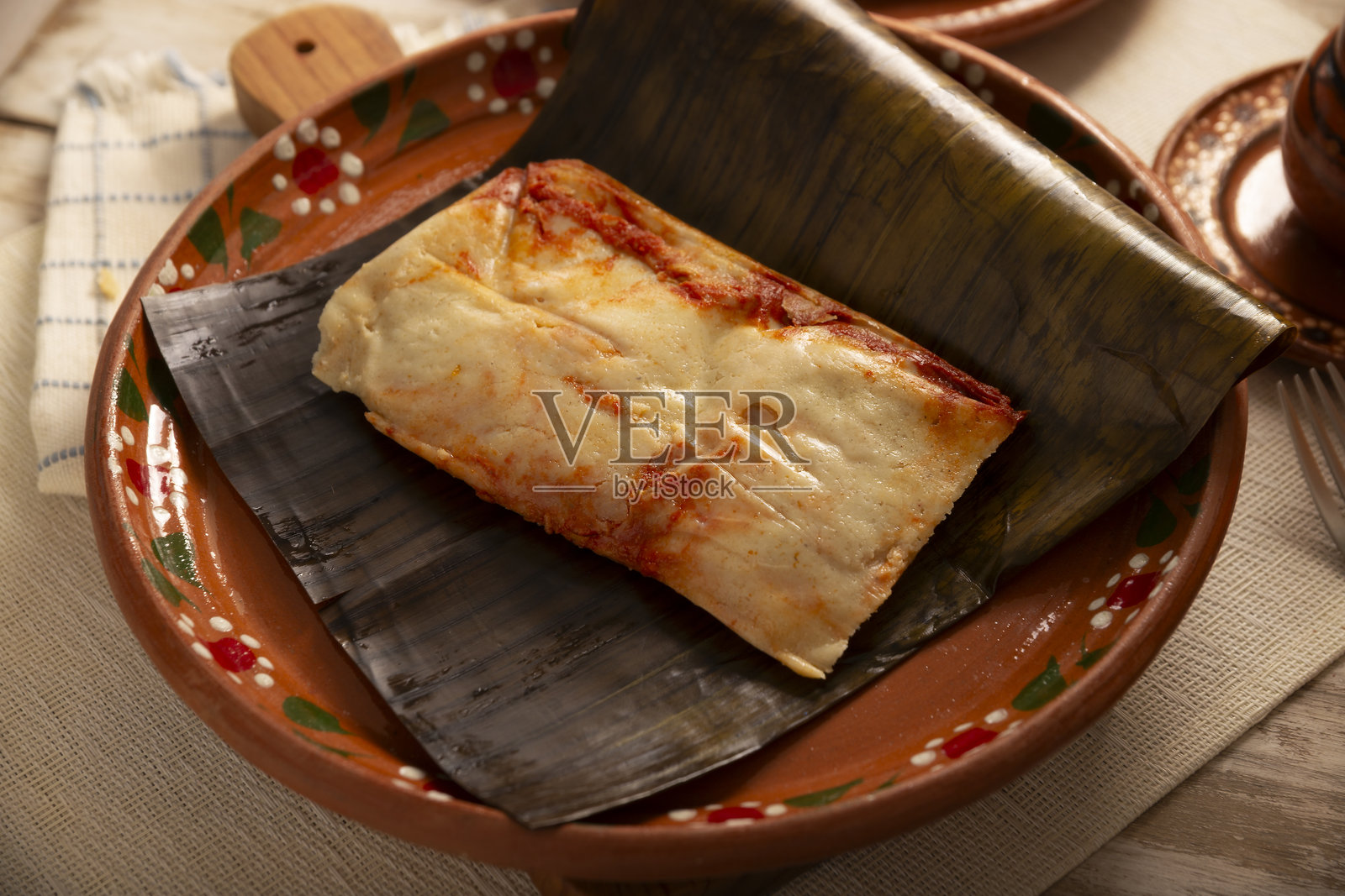 瓦哈卡风味玉米粽照片摄影图片