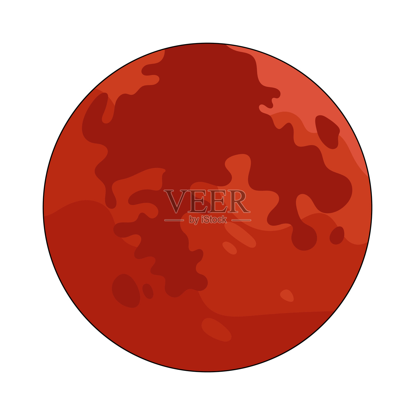 月食插画图片素材