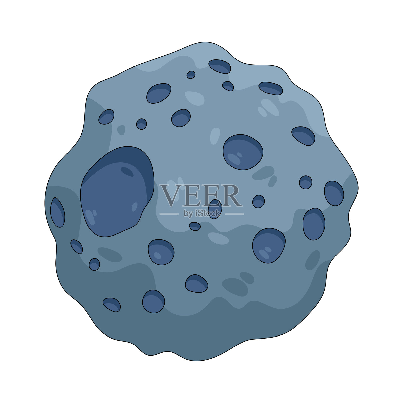 小行星插画图片素材