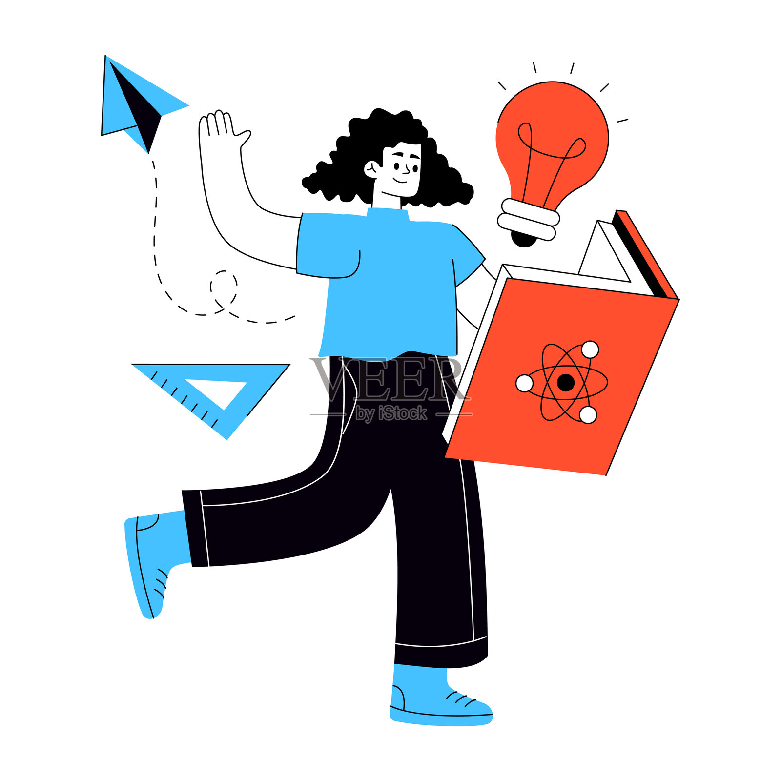 创新学生的优质下载插图插画图片素材