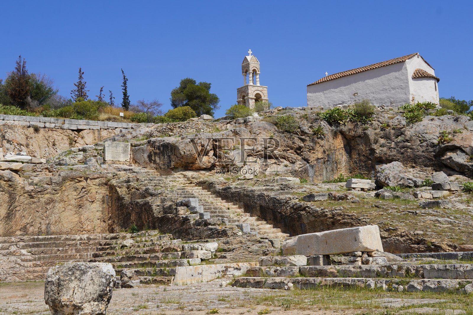 埃莱夫西斯遗址与教堂照片摄影图片