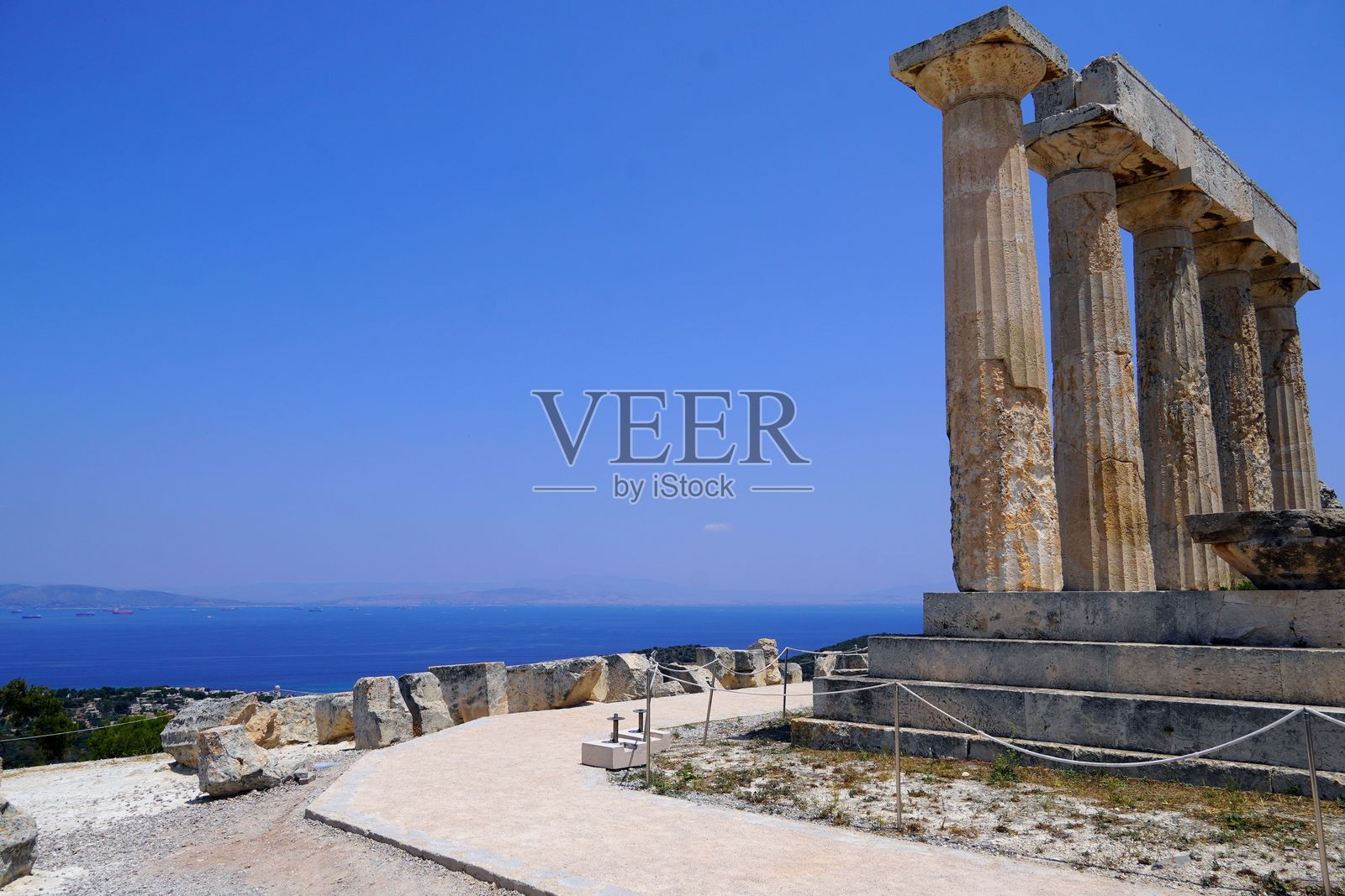 阿法伊亚神庙景观照片摄影图片