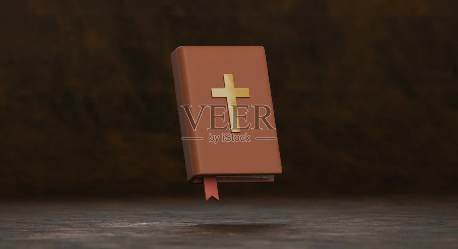 3d圣经书，纯色背景照片摄影图片