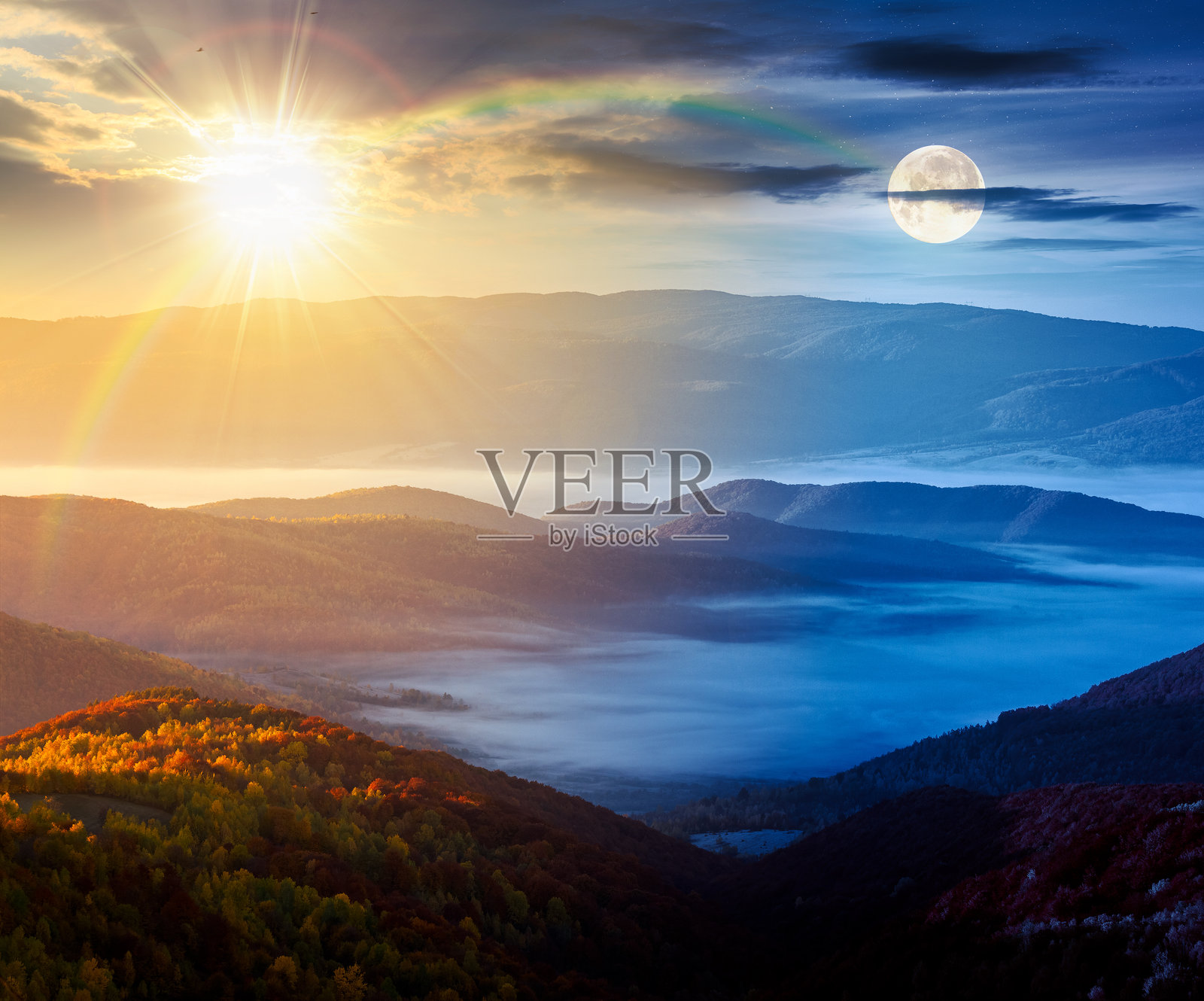 山地乡村景观照片摄影图片