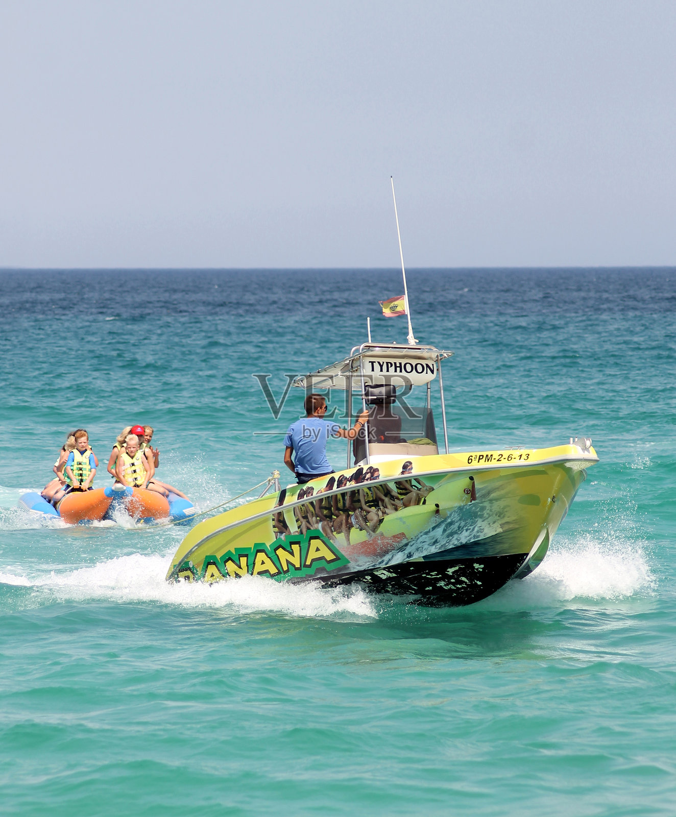 香蕉船体验照片摄影图片