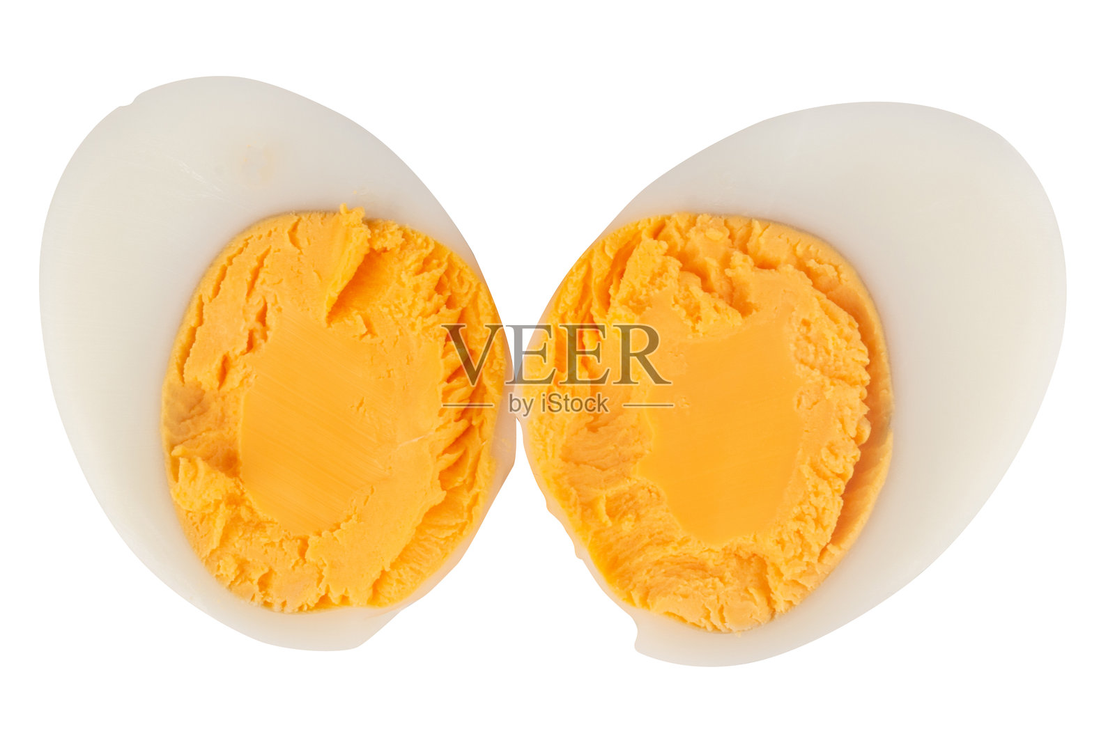 白底煮鸡蛋对半切照片摄影图片