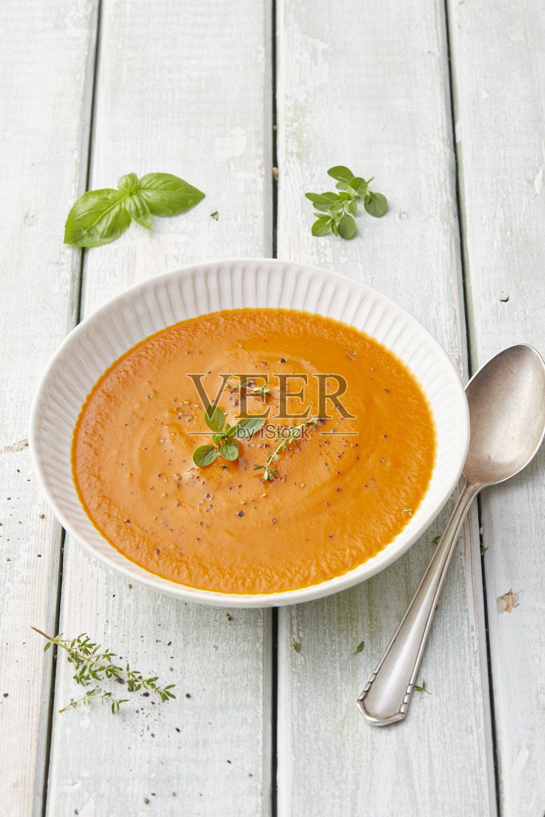 番茄汤照片摄影图片