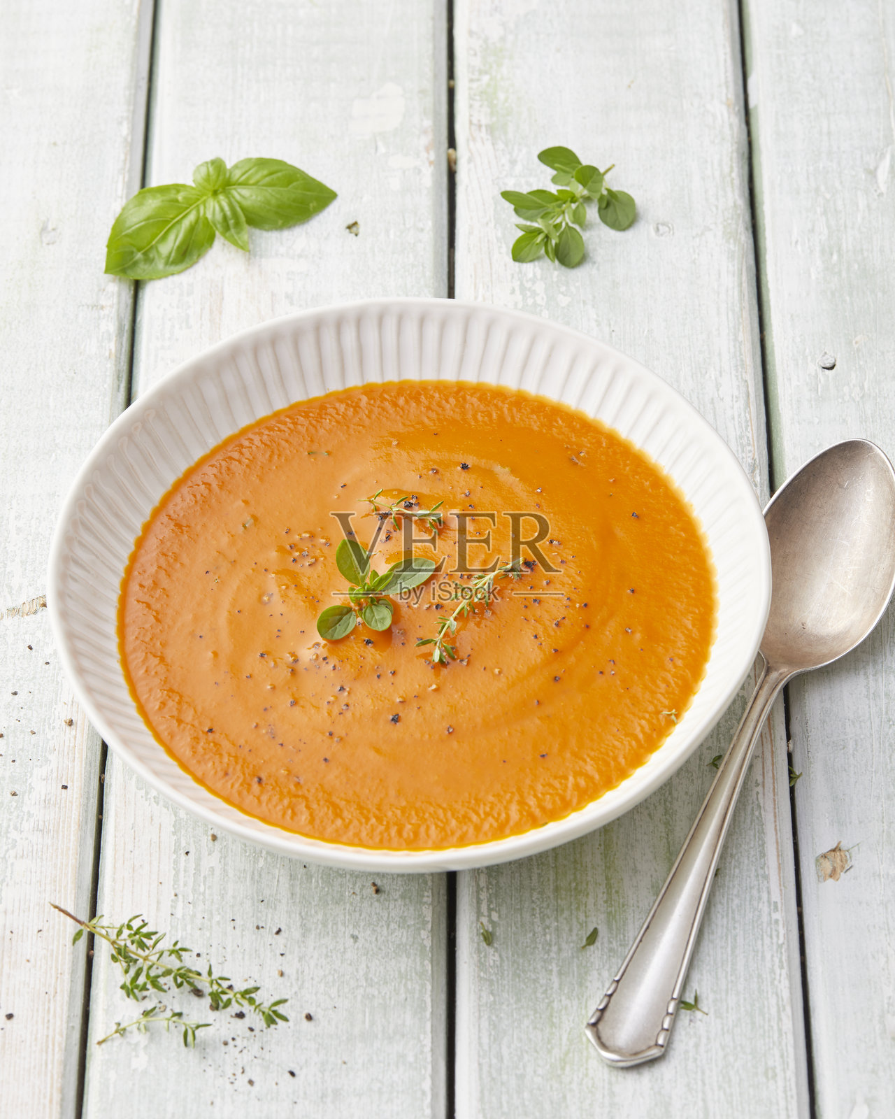 番茄汤照片摄影图片