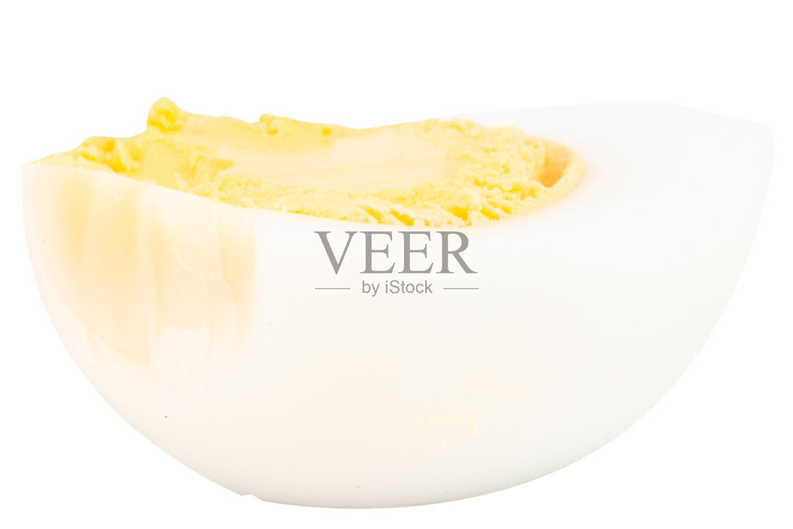 白底煮鸡蛋切半照片摄影图片