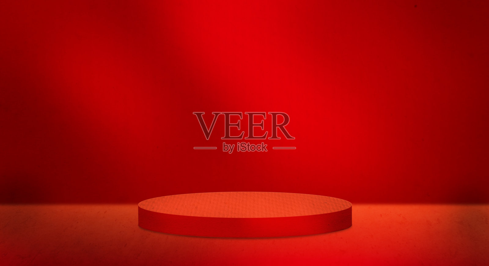 红色的节日背景和领奖台照片摄影图片