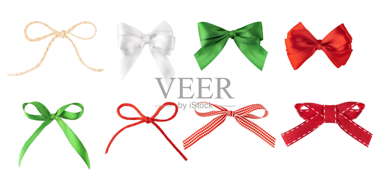 装饰蝴蝶结集合照片摄影图片