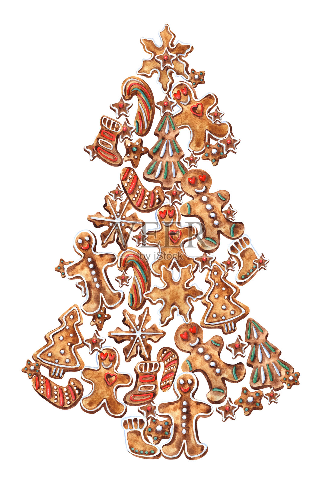 姜饼插画图片素材