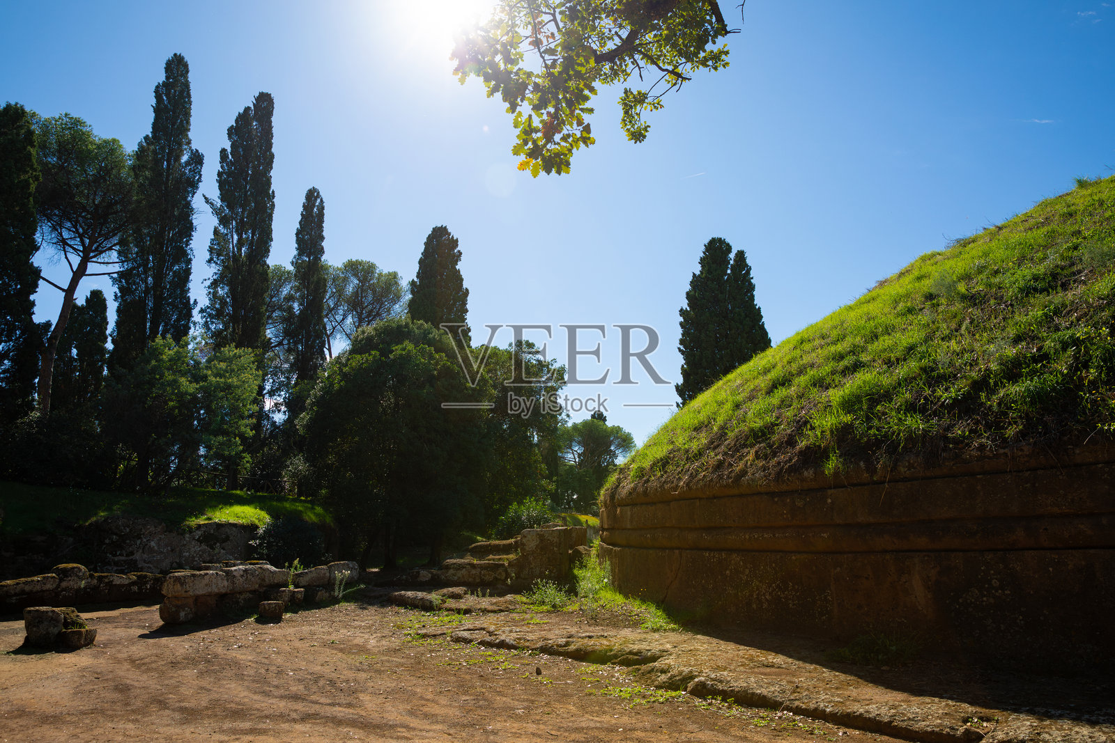 切尔韦泰里的伊特鲁里亚墓葬群（埃特鲁里亚墓地）照片摄影图片