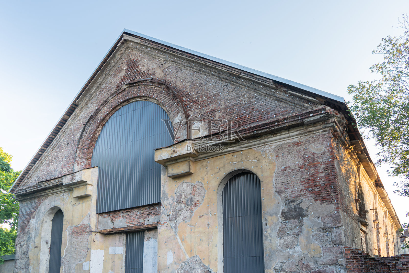 维堡多明我会修道院遗址的教堂。照片摄影图片