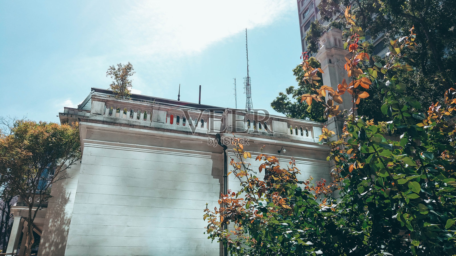 保利斯塔大道上的历史建筑玫瑰之家照片摄影图片