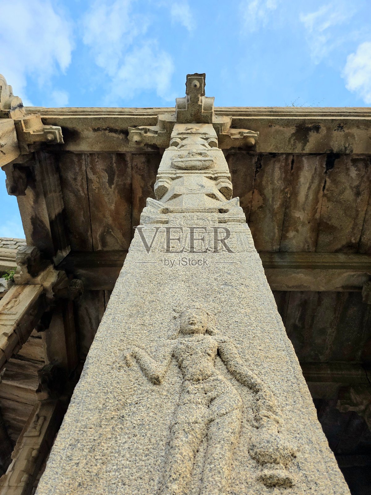 位于汉比遗址群的精美石雕照片摄影图片