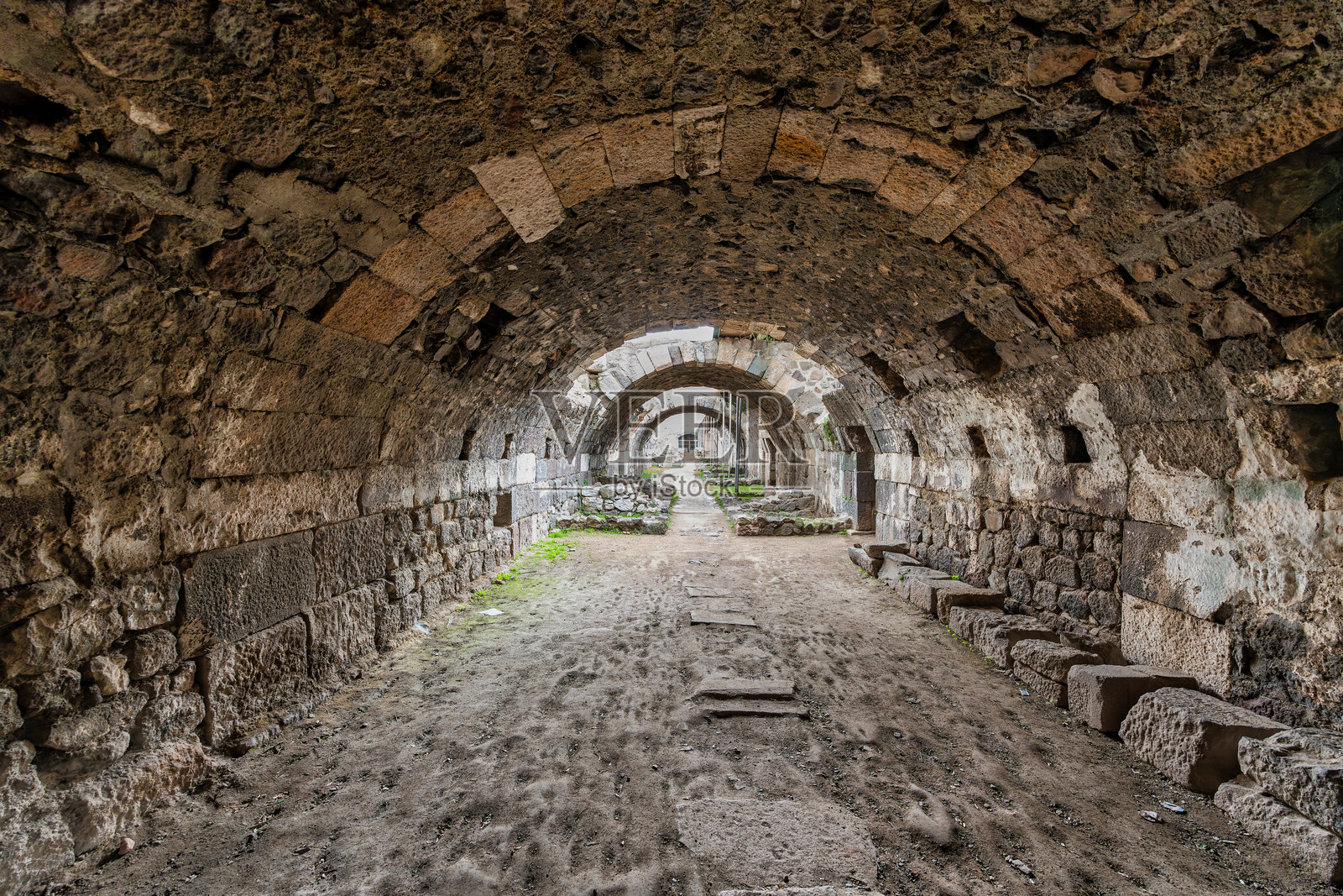 土耳其伊兹密尔古罗马士麦那阿哥拉拱廊通道照片摄影图片