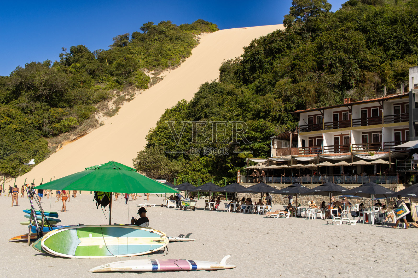 蓬塔内格拉海滩 - 巴西纳塔尔照片摄影图片