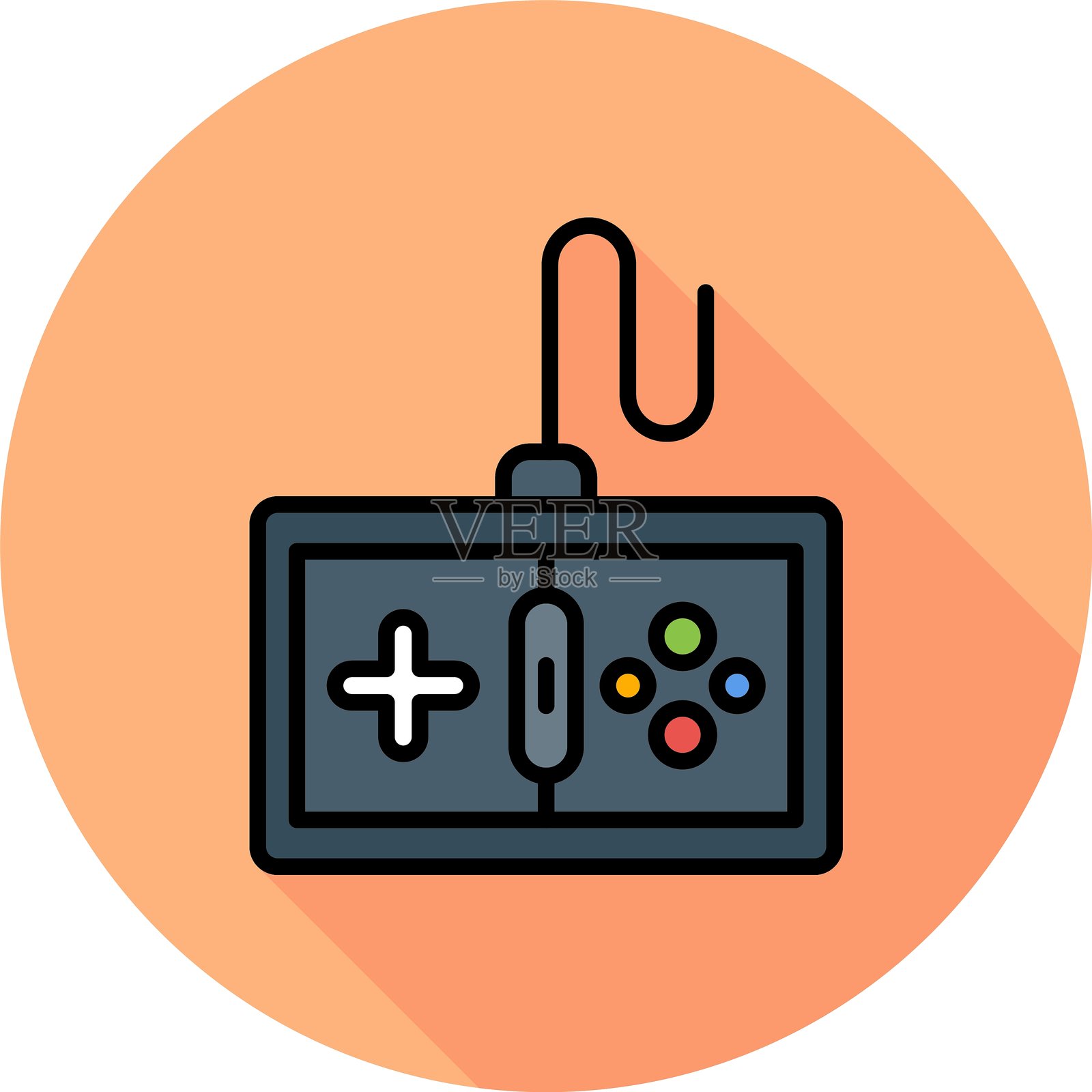 游戏机新图标设计创意插画图片素材