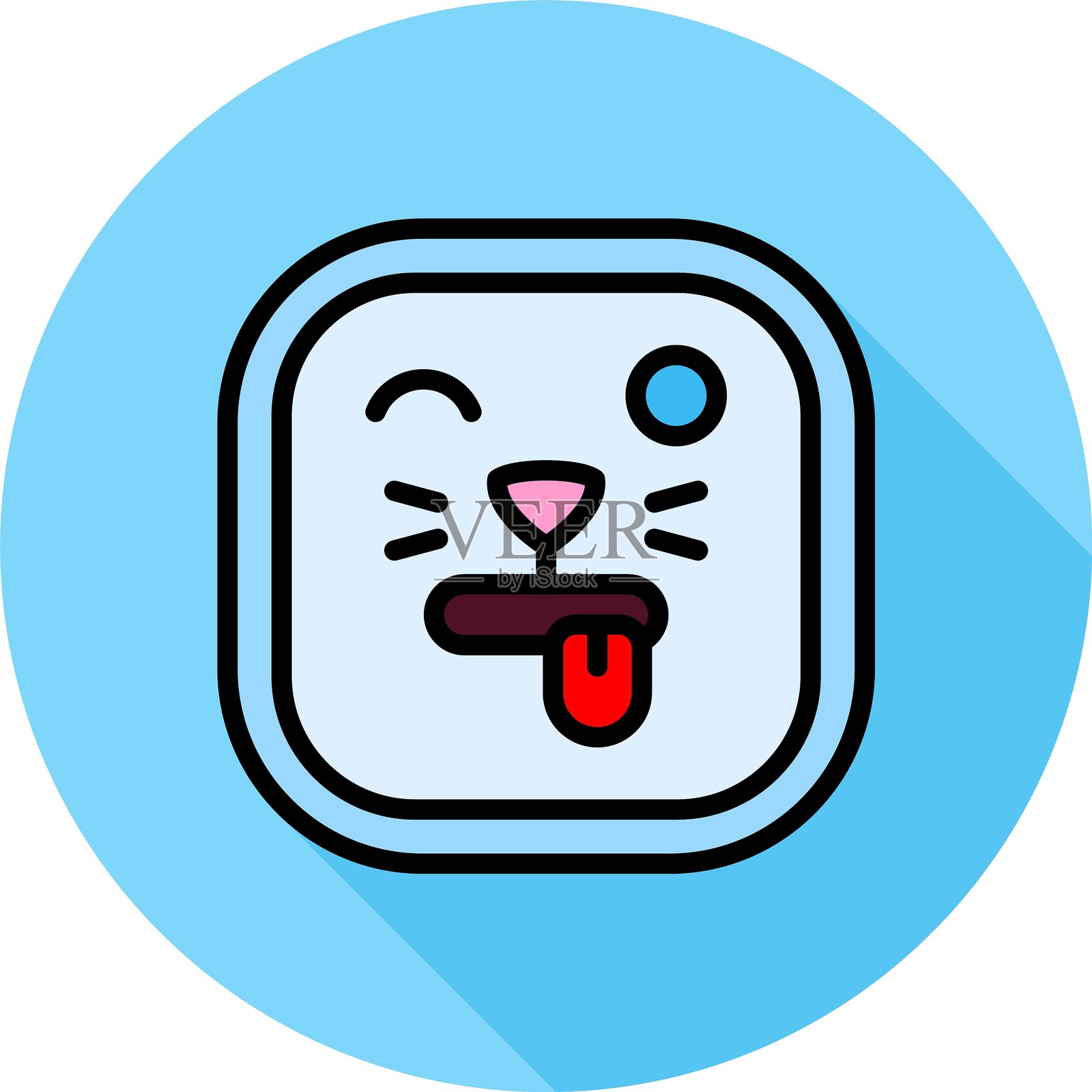 嘲弄新图标设计的创意插画图片素材