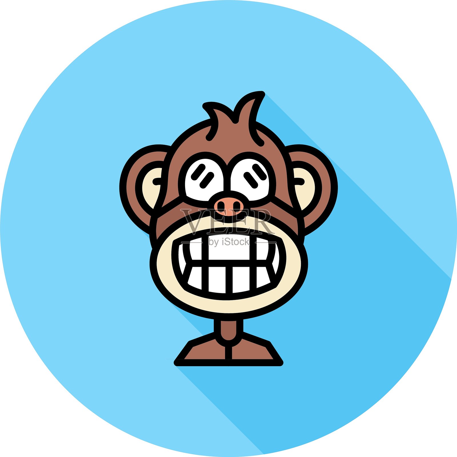 假猩猩新图标设计创意插画图片素材