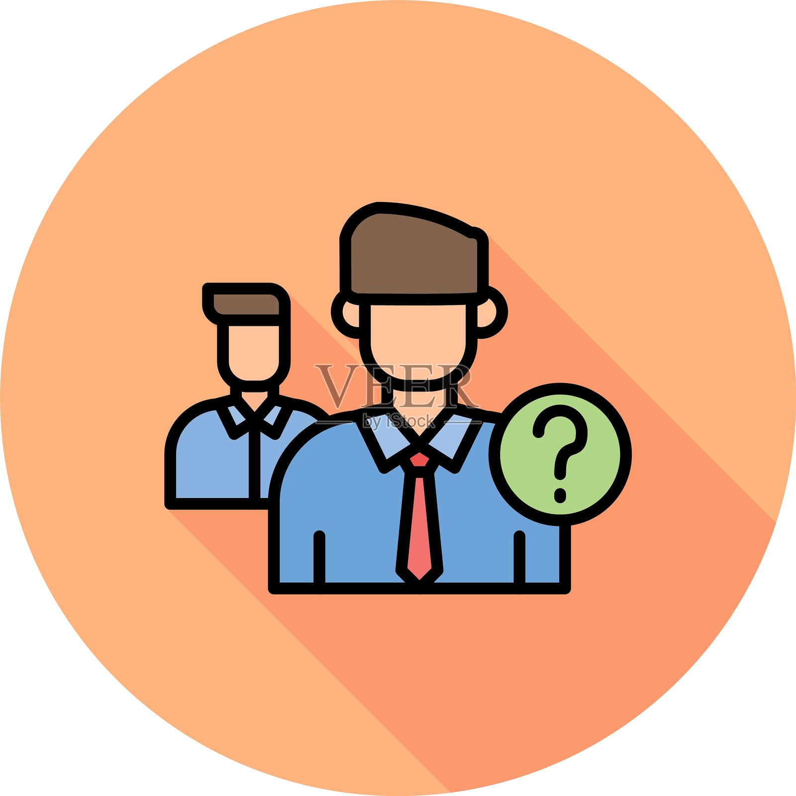 思考问题新图标创意设计插画图片素材