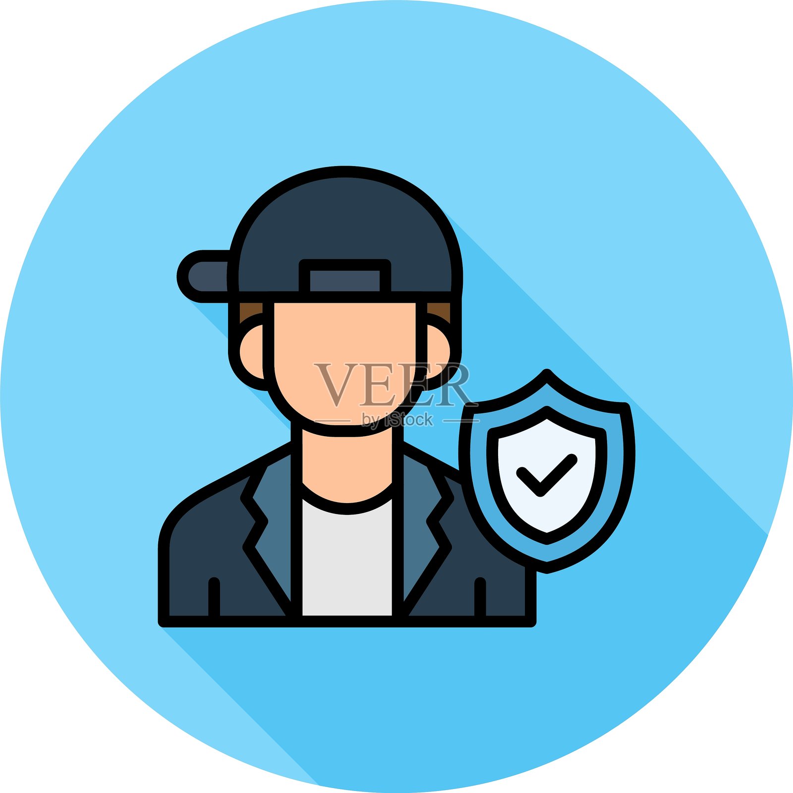 安全的全新创意图标设计插画图片素材