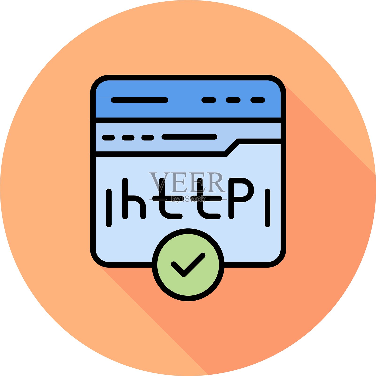 HTTP 新图标创意设计插画图片素材