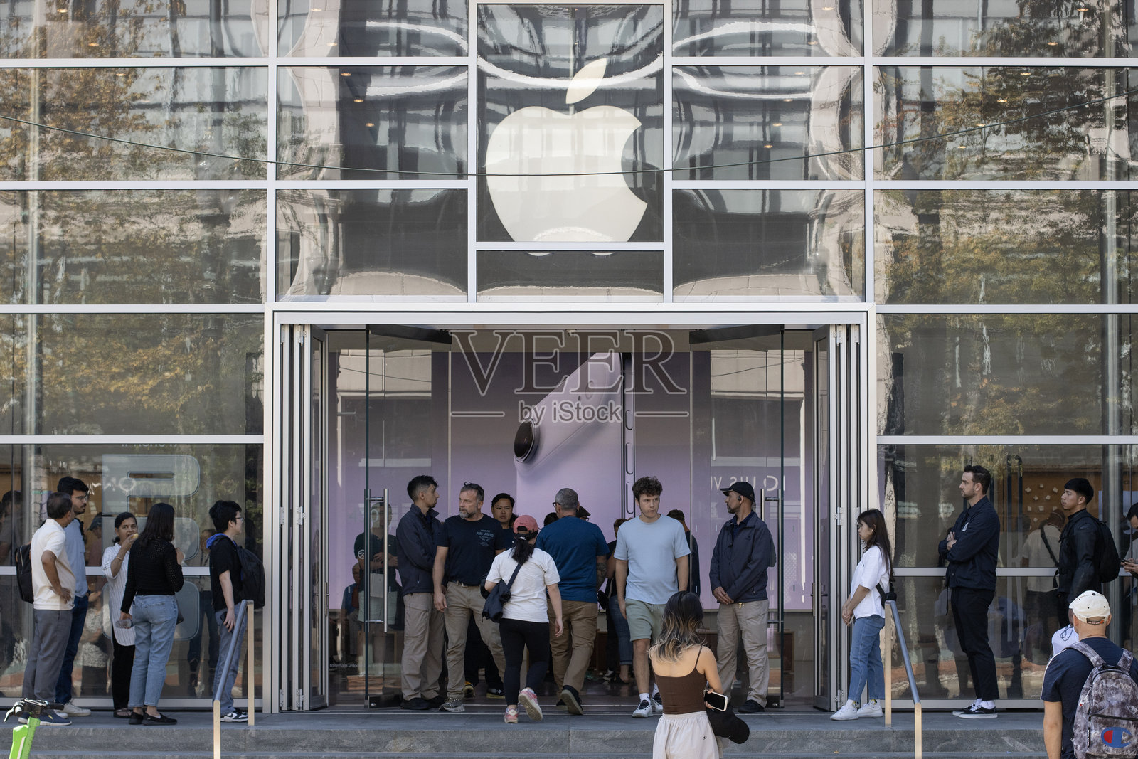 Apple波特兰旗舰店照片摄影图片