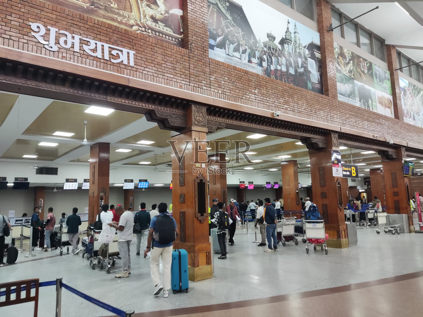 特里布万国际机场内部照片摄影图片