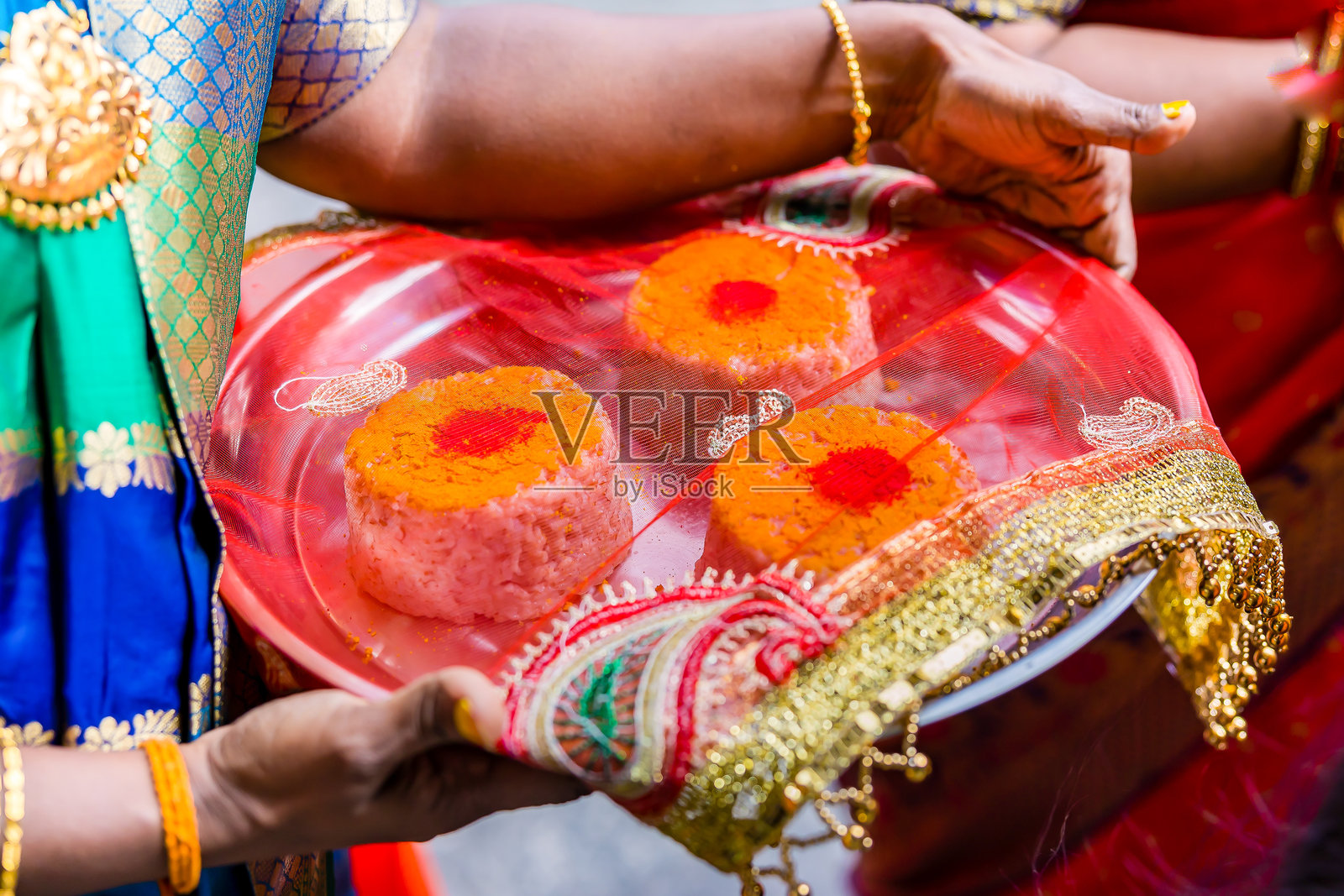 印度传统婚礼仪式用品特写照片摄影图片