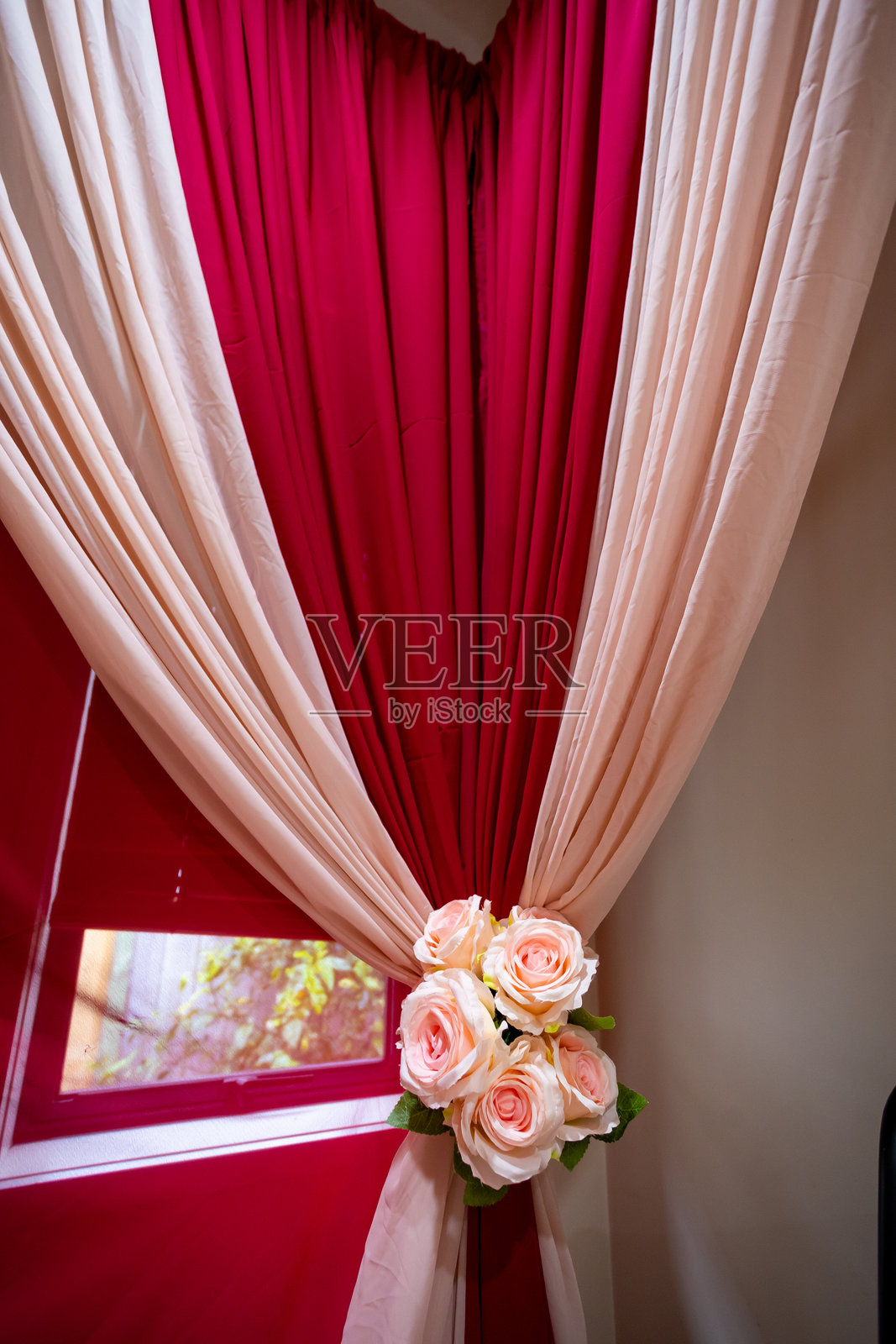 印度传统婚礼现场内部及装饰照片摄影图片