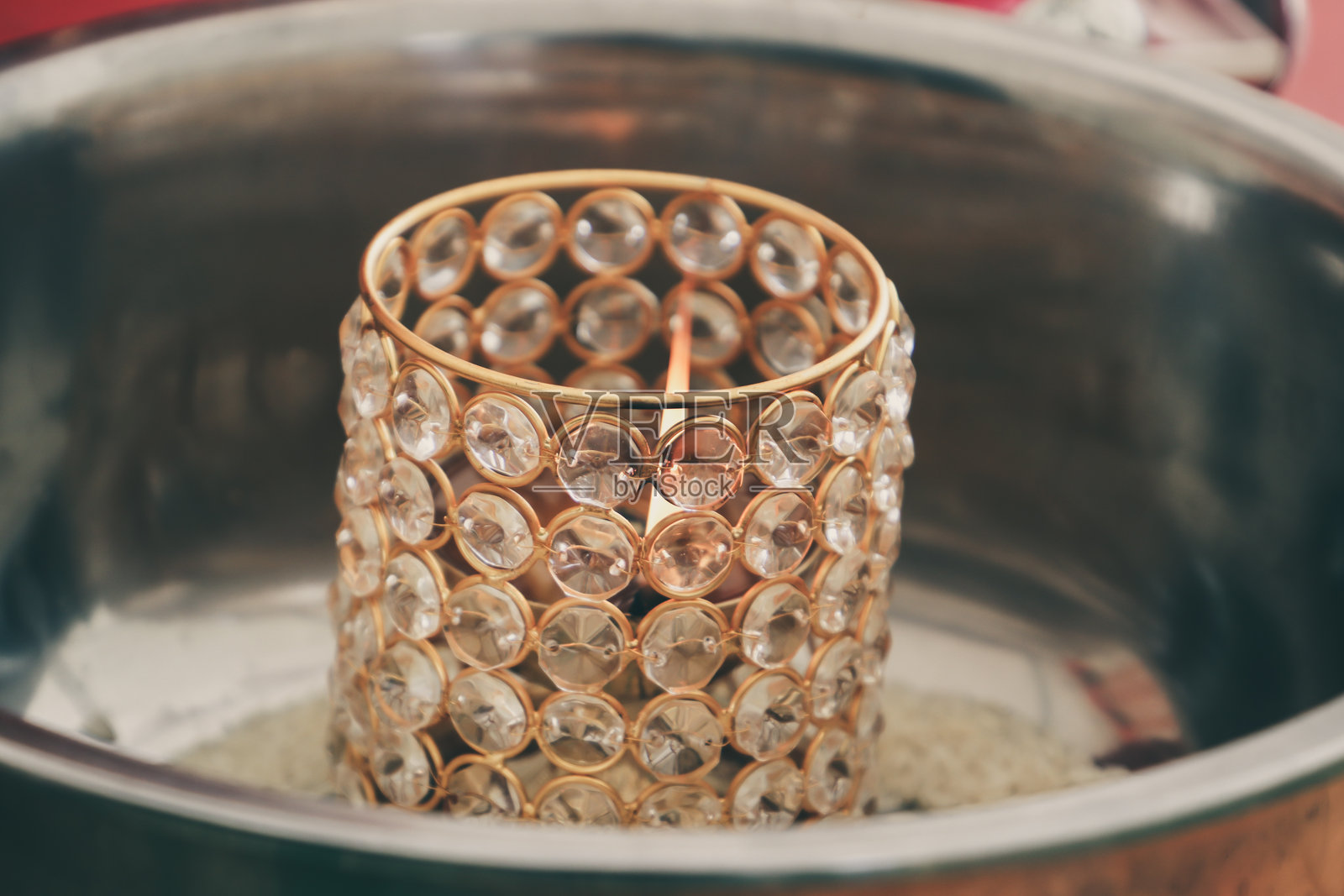 印度传统婚礼仪式内景和装饰照片摄影图片