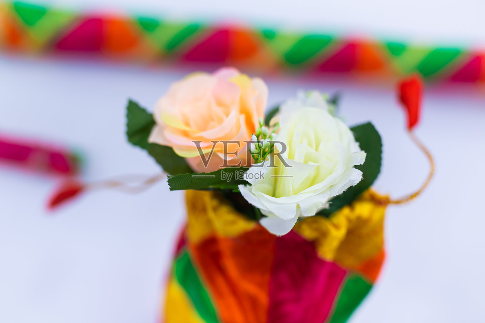 印度传统婚礼仪式内景及装饰照片摄影图片