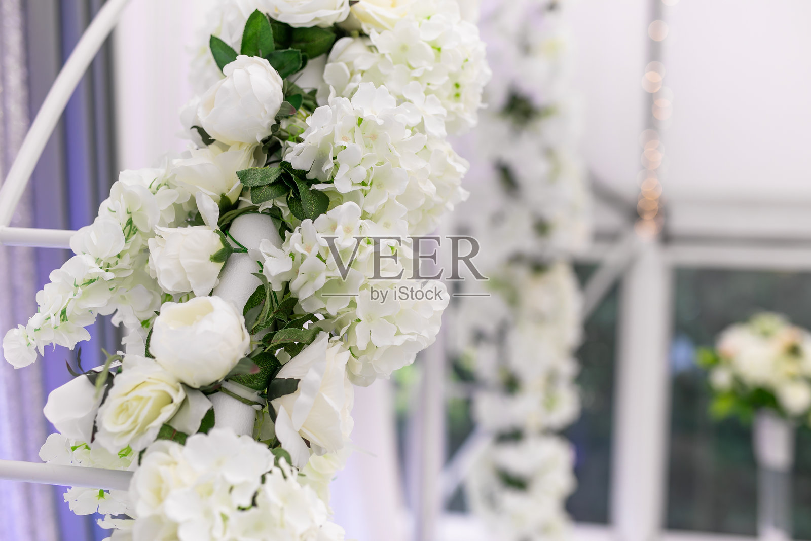 印度传统婚礼仪式室内设计与装饰照片摄影图片