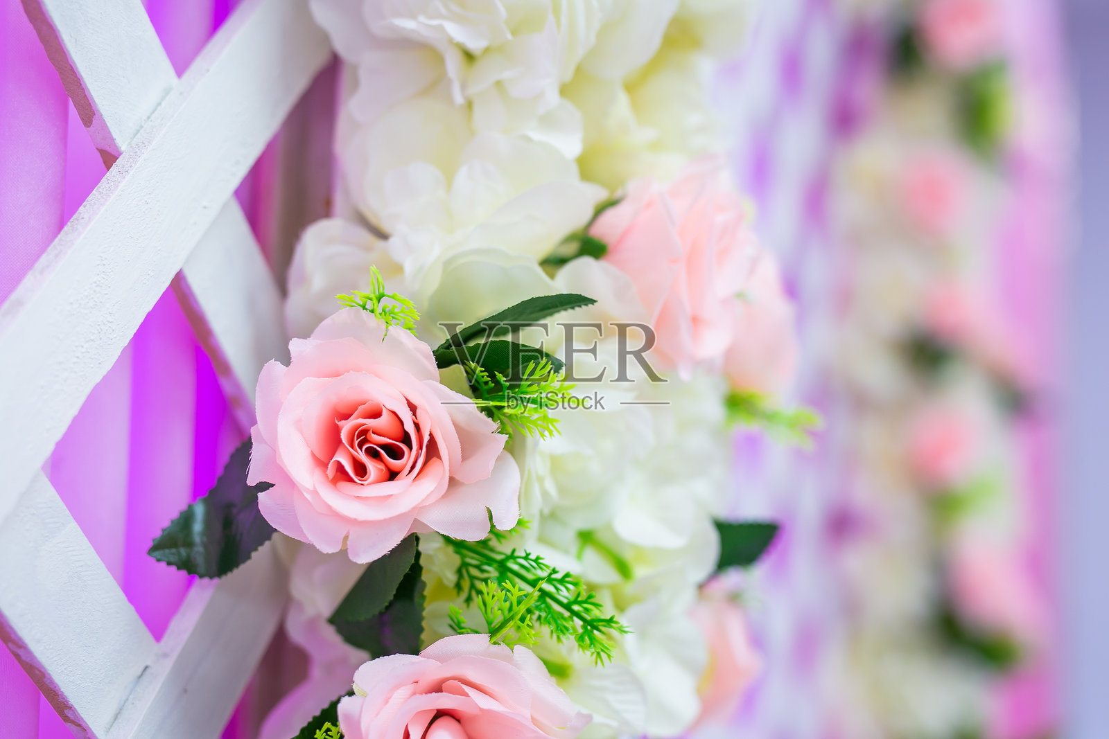 印度传统婚礼仪式室内装饰照片摄影图片