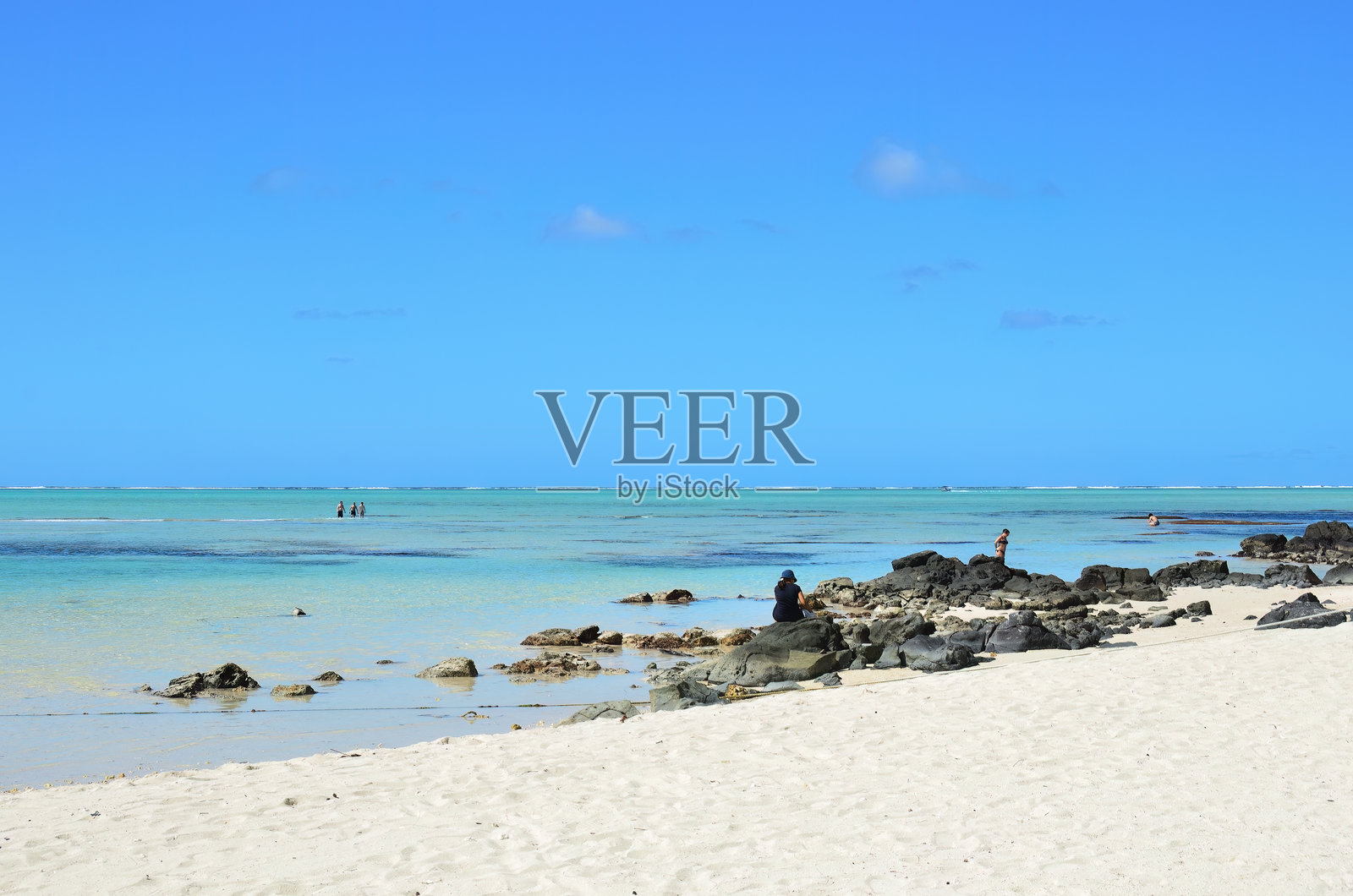 毛里求斯岛，赛日夫岛海滩照片摄影图片