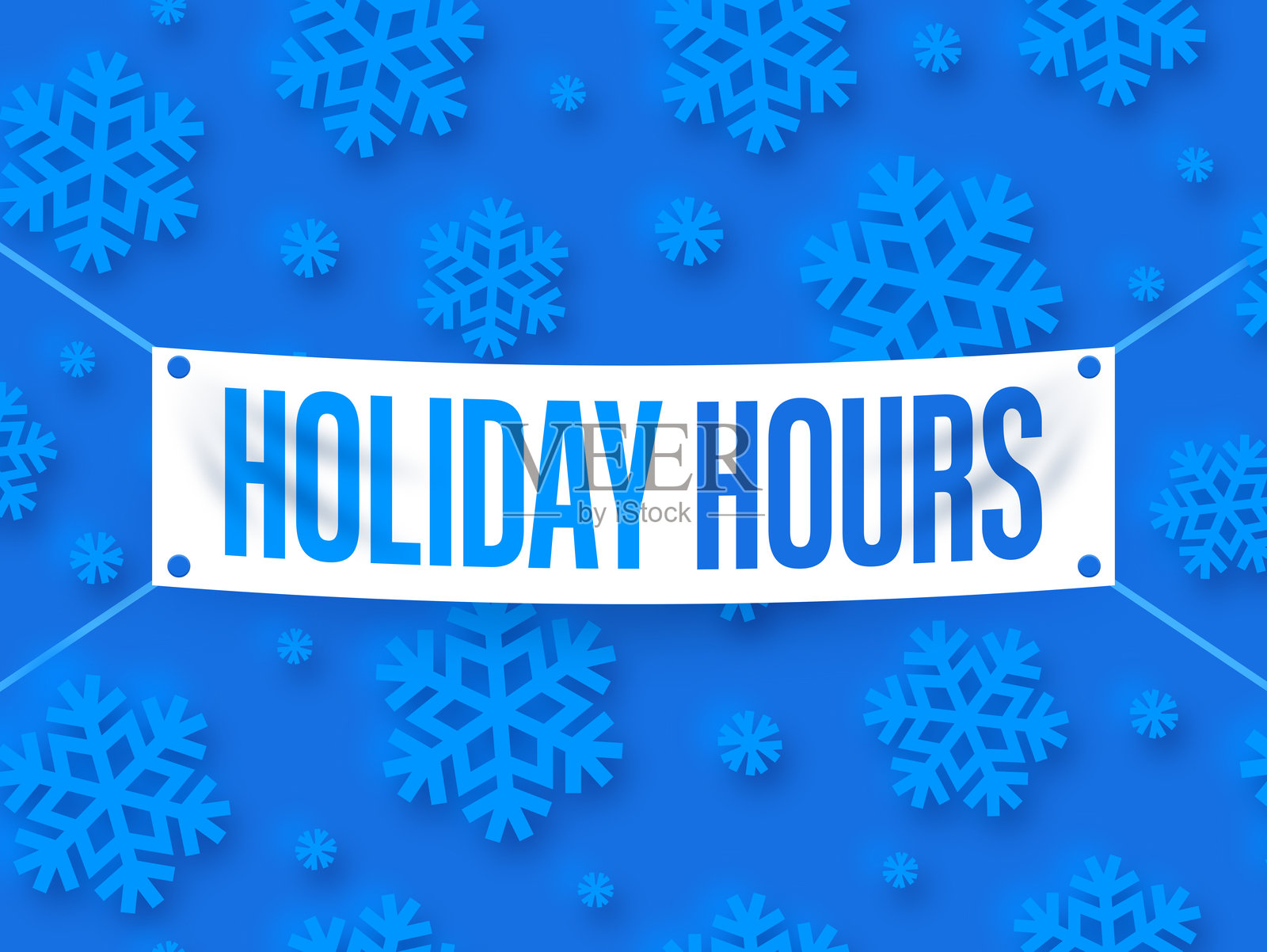 节假日营业时间横幅标志插画图片素材