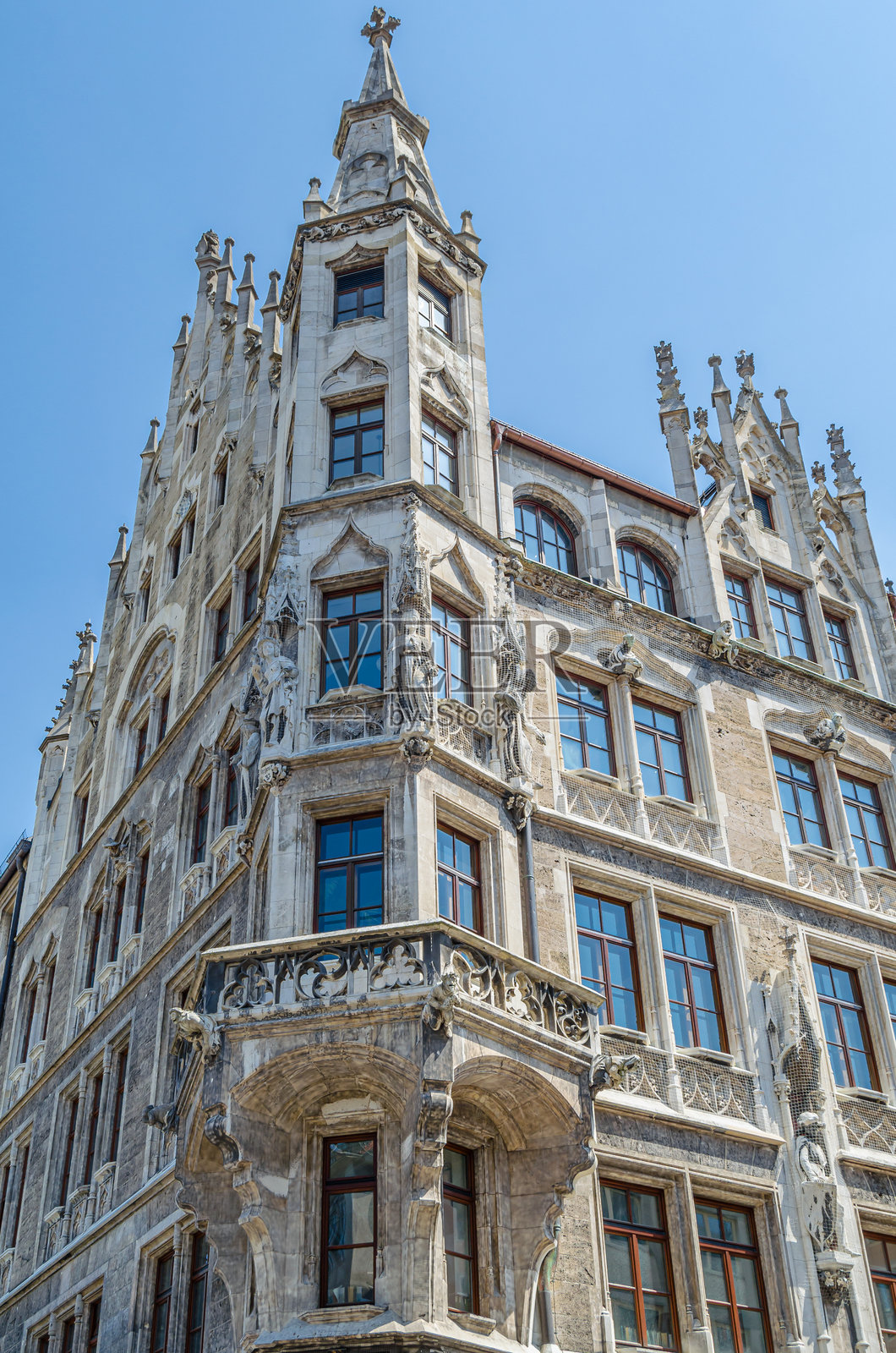 慕尼黑老城的建筑照片摄影图片