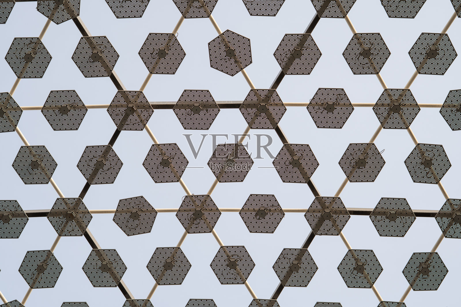 六边形架构模式照片摄影图片