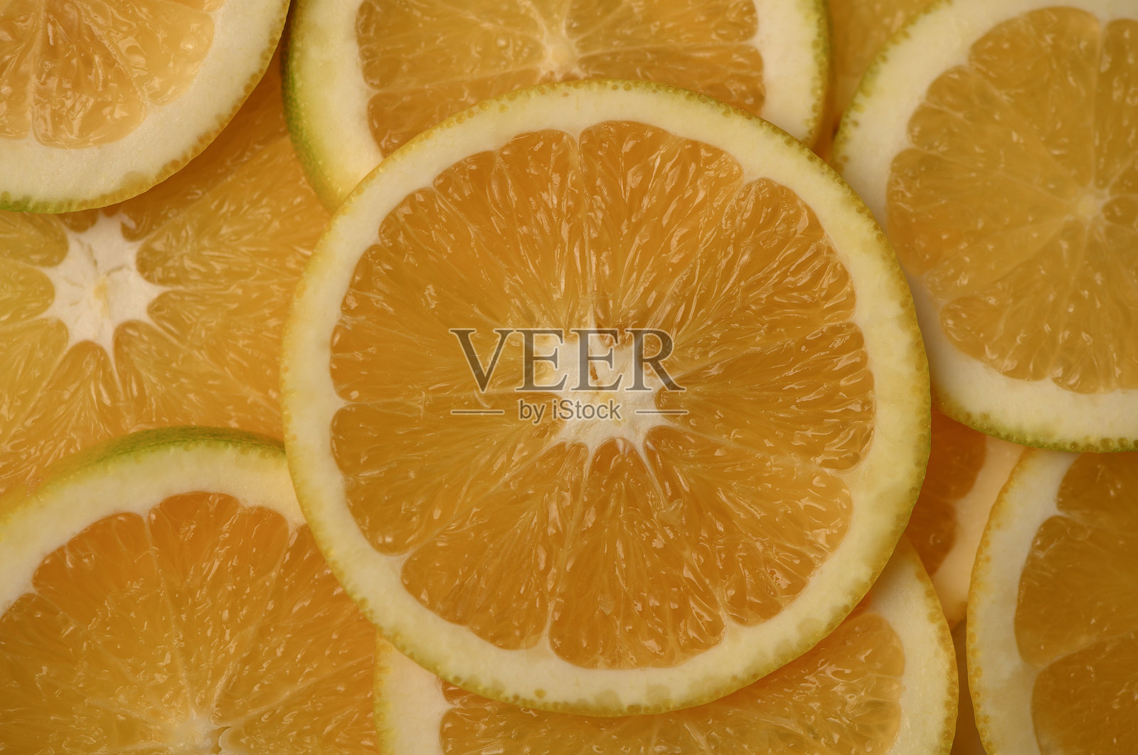 孤立在白色背景上的橙片照片摄影图片